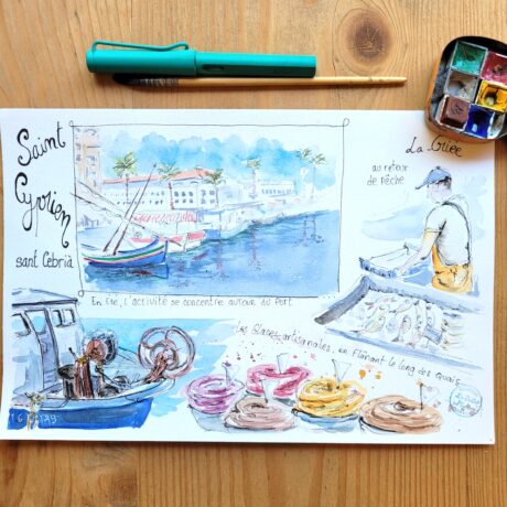 Aquarelle St-Cyprien