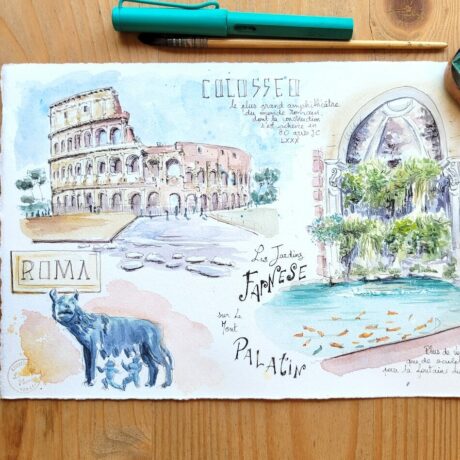 aquarelle Rome