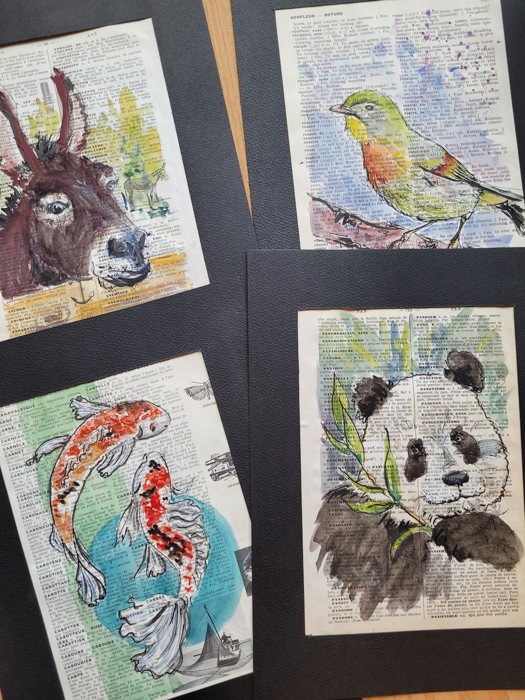 mots illustés aquarelle