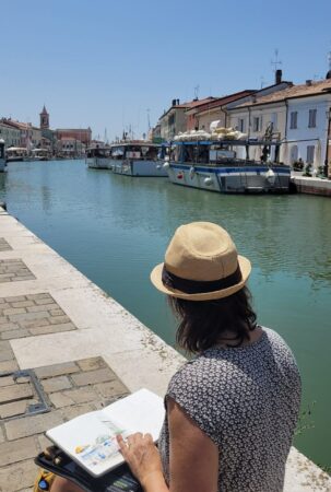 sketching Cesenatico