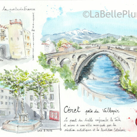 aquarelle Céret