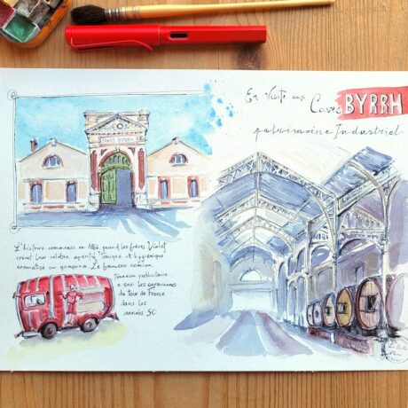 aquarelle Byrrh